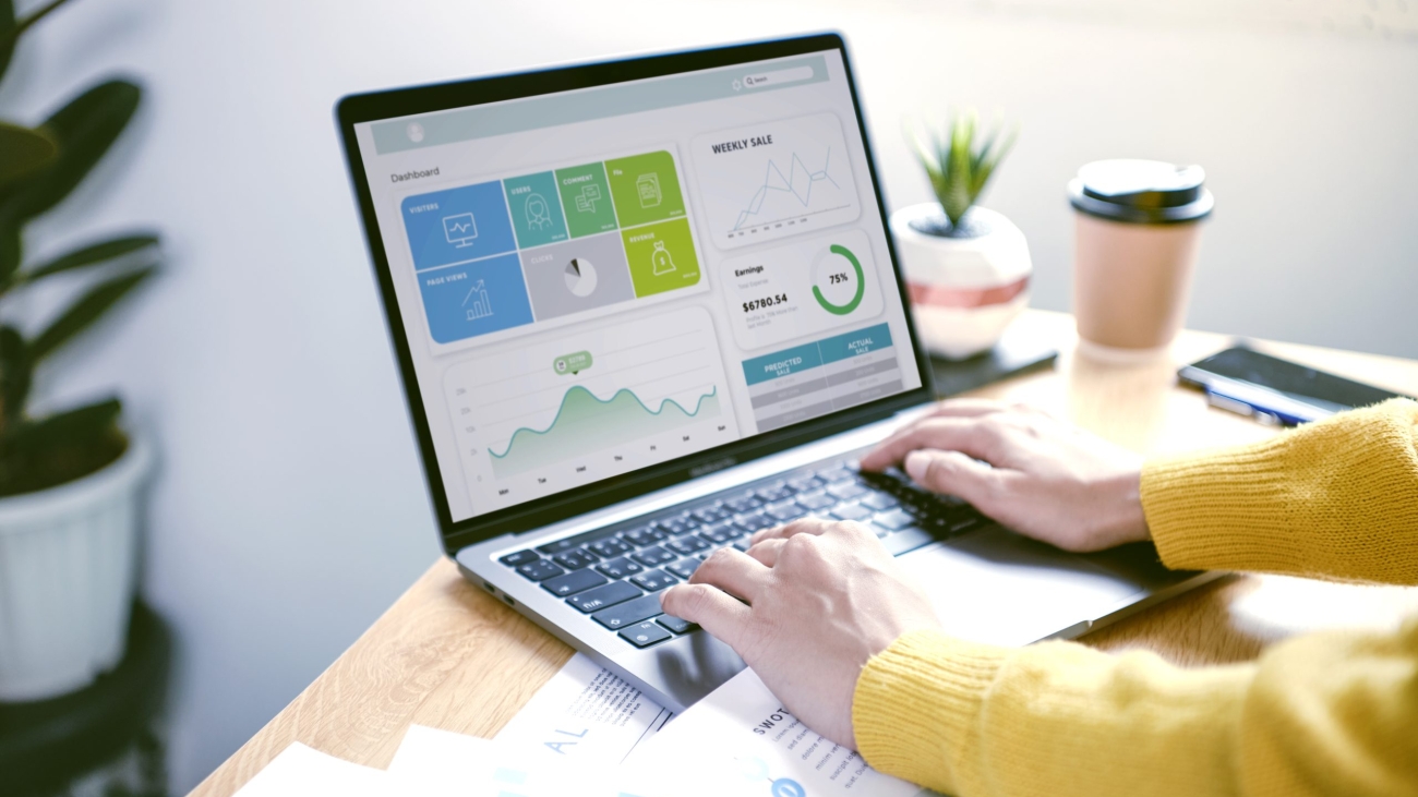 Businesspeople working in finance and accounting Analyze financial graph budget and planning for future in office room.